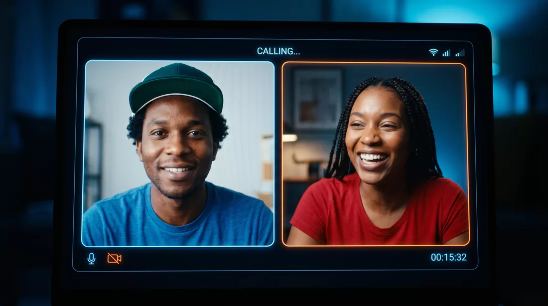 Two-person remote production screen